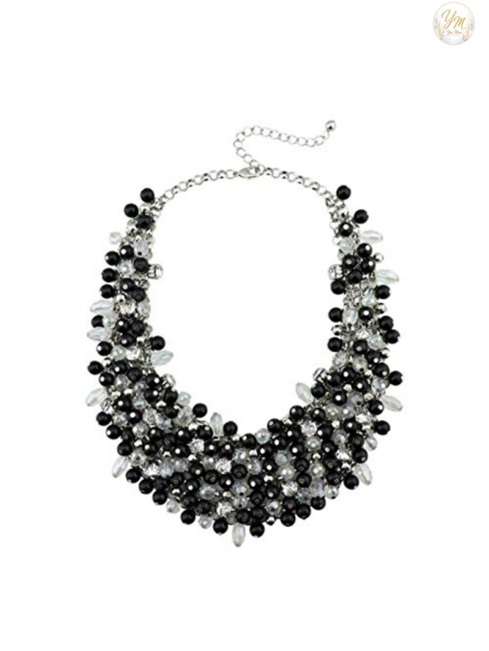 Crystal Chunky Collar Statement Necklace with Rhinestones - Gift for Women